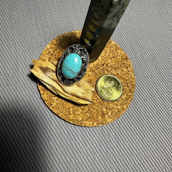 Turquoise ring, Sterling silver - Picture 9 of 9
